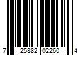 Barcode Image for UPC code 725882022604