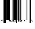 Barcode Image for UPC code 728028253153