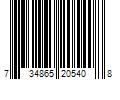 Barcode Image for UPC code 734865205408