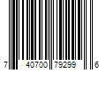 Barcode Image for UPC code 740700792996