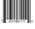 Barcode Image for UPC code 742315811109