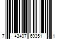 Barcode Image for UPC code 743407693511. Product Name: MAKEUP BY MARIO MoistureGlowâ„¢ Plumping Lip Serum - Blush Glow