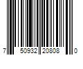 Barcode Image for UPC code 750932208080. Product Name: Lowe's 5/8-in x 5-1/2-in x 8-ft Cedar Dog Ear Fence Picket in Yellow | 20842-08