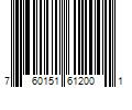 Barcode Image for UPC code 760151612001. Product Name: Golf Pride Reverse Taper Round Putter Grip, Black/White