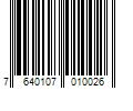 Barcode Image for UPC code 7640107010026. Product Name: Skincode AG Purifying Cleansing Gel
