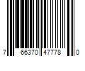 Barcode Image for UPC code 766370477780