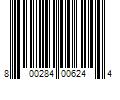 Barcode Image for UPC code 800284006244. Product Name: Viking - Professional 5 Series Quiet Cool 17.8 Cu. Ft. Refrigerator - Stainless Steel
