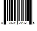 Barcode Image for UPC code 803341204225