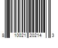 Barcode Image for UPC code 810021202143. Product Name: PDC Brands Dr Teal s Sleep Body Wash with Melatonin  Lavender & Chamomile & Essential Oil Blend  24 fl oz