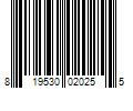 Barcode Image for UPC code 819530020255. Product Name: Esti Foods LLC ESTI TZATZIKI WITH PITA CHIPS 4.6 OZ - Pack of 12
