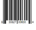 Barcode Image for UPC code 830827006004