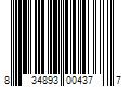 Barcode Image for UPC code 834893004377. Product Name: Juice Beauty Daily Essentials Organic Treatment Oil