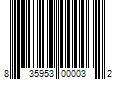 Barcode Image for UPC code 835953000032. Product Name: Grizzly Pet Grizzly Salmon Oil Omega-3 Dog Food Supplement 32 oz