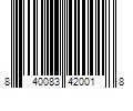 Barcode Image for UPC code 840083420018. Product Name: Okuma Fish Lab Nature Series Kickin' Craw, Green Pumpkin Red Craw