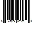 Barcode Image for UPC code 842674053605. Product Name: Hampton Bay 150-300 Lumens Black LED High-Low Rectangular Outdoor Solar Wall Wash Spotlight