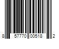 Barcode Image for UPC code 857770005182. Product Name: COOLA Classic Body Organic Fragrance-Free Sunscreen Spray SPF 50 in Beauty: NA.