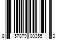Barcode Image for UPC code 857879003553. Product Name: KT Health  LLC KT Tape Blue Original Precut Cotton Kinesiology Tape 20 Strips