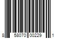 Barcode Image for UPC code 858070002291