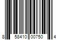 Barcode Image for UPC code 858410007504. Product Name: Jetson Orbit Light-up Folding Kids Kick Scooter  Blue