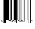 Barcode Image for UPC code 875408003812. Product Name: Design Essentials Oat Protein & Henna Deep Cleansing Shampoo - 32 oz