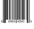 Barcode Image for UPC code 884500425439