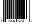 Barcode Image for UPC code 000625000058. Product Name: MARIA NILA STRUCTURE REPAIR CONDITIONER TRAVEL