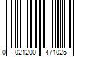 Barcode Image for UPC code 0021200471025. Product Name: Scotch 0.75 in. x 9.72 yds. Permanent Double Sided Indoor Mounting Tape