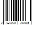 Barcode Image for UPC code 0022000008985