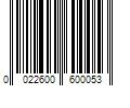 Barcode Image for UPC code 0022600600053. Product Name: Church & Dwight Co.  Inc. Nair Sensitive Formula Shower Cream Hair Remover with Coconut Oil and Vitamin E  12.6oz