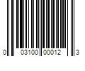 Barcode Image for UPC code 003100000123