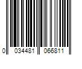 Barcode Image for UPC code 0034481066811. Product Name: Carlon 4 in. x 4 in. x 2 in. Gray PVC Junction Box