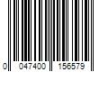 Barcode Image for UPC code 0047400156579. Product Name: Quality King GilletteÂ® FusionÂ® Razor Cartridges 4 ct Carded Pack