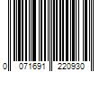 Barcode Image for UPC code 0071691220930. Product Name: Rubbermaid 23.8-in L x 11.8-in D x 0.625-in H Black Rectangular Shelf Board | FG4B7900BLA