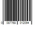 Barcode Image for UPC code 0087768012094. Product Name: SOFT  N STYLE 8 OZ. IMPRINTED NAIL SOLUTION BOTTLE - CUTICLE OIL EA