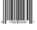Barcode Image for UPC code 011822002301