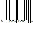 Barcode Image for UPC code 016000193604. Product Name: Gardetto's Value Size