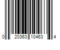 Barcode Image for UPC code 020363104634. Product Name: STATE INDUSTRIES INC Reliance 4500W 14 In. Tank Screw In Element 100108291