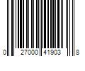 Barcode Image for UPC code 027000419038. Product Name: Conagra Brands Snack Pack Butterscotch Flavored Pudding  4 Count Pudding Cups