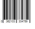 Barcode Image for UPC code 0362103334759. Product Name: C. B. FLEET CO.  INC. TWO Boudreaux s Butt Paste Instant Protection Diaper Rash Ointment 1.75 oz Each Travel Size