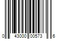 Barcode Image for UPC code 043000005736. Product Name: Kraft Heinz Company Kool-Aid Liquid Grape Artificially Flavored Soft Drink Mix  1.62 fl oz Bottle