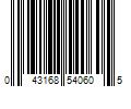 Barcode Image for UPC code 043168540605. Product Name: GE LED + 60-Watt EQ A21 Full Spectrum E26 Smart LED Light Bulb | 93129723
