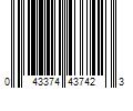 Barcode Image for UPC code 043374437423. Product Name: M-D Silver 1.125-in T x 1.28-in W x 96-in L Aluminum Multi-purpose Floor Moulding | 43742