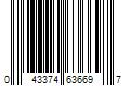 Barcode Image for UPC code 043374636697. Product Name: M-D Building Products 5/16 in. x 19/32 in. x 10 ft. White Premium Rubber Window Seal for Large Gaps