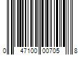 Barcode Image for UPC code 047100007058. Product Name: A/C Condenser 1996-2000 Toyota 4Runner 2.7L