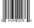 Barcode Image for UPC code 051034222760. Product Name: Strike King Lure Company Strike King KVD Jerkbait 3 Hook Clown Jerkbait Lure