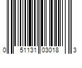 Barcode Image for UPC code 051131030183. Product Name: 3M Wetordry Sandpaper  03018  400 Grit  3 2/3 inch x 9 inch  5/Pack