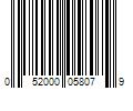 Barcode Image for UPC code 052000058079. Product Name: Pepsico Inc. Gatorade Thirst Quencher Midnight Ice Sports Drink  20 fl oz  8 Count Bottles