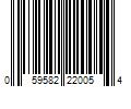Barcode Image for UPC code 059582220054