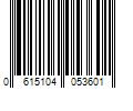 Barcode Image for UPC code 0615104053601