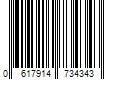 Barcode Image for UPC code 0617914734343. Product Name: Playtex 18 Hour E515 Gorgeous Lift Wirefree Bra White 44C Women's